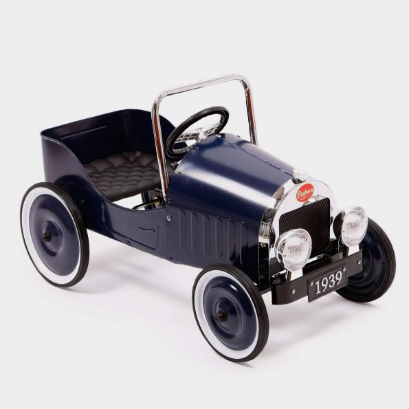 Classic Blue Pedal Car 3/4